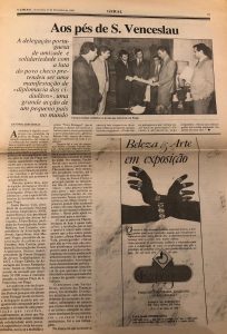 Aos pés de S. Venceslau (O Liberal, 15. 12. 1989)