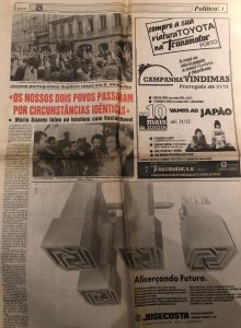 Os nossos dois povos passaram por circunstancias identicas (JN, 10. 12. 1989)
