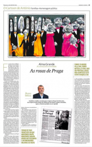 As rosas de Praga (Expresso, 13. 4. 2019)